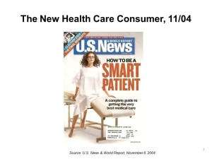 The New Health Care Consumer Nov 2004 US News and World Report