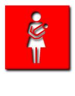 Women red health symbol