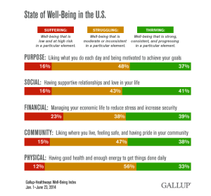 State of Wellbeing in America Gallup July 2014