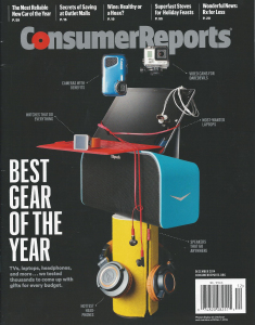 Consumer Reports Dec 2014 cover Best Gear